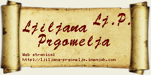 Ljiljana Prgomelja vizit kartica
